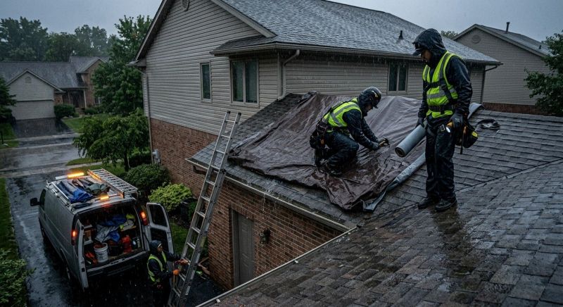 A Frame Roof Repair in Richmond, IN