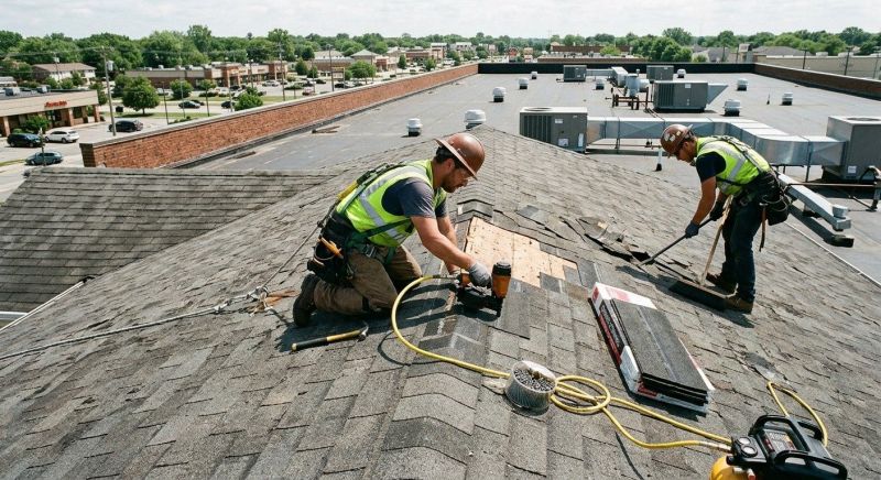 Our team working on Roofing Service projects in Richmond, IN