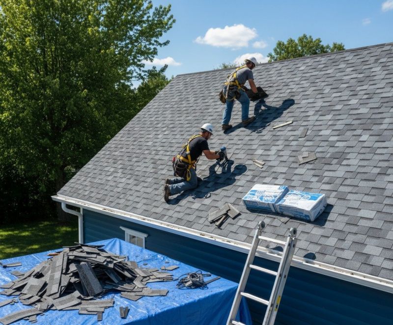Asphalt Roof Replacement in Eaton, OH