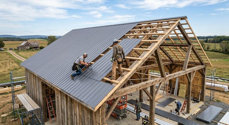 Barn Roof Construction in Richmond, IN
