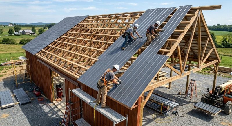 Barn Roof Installation in Richmond, IN