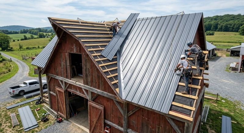 Barn Roof Installation in Richmond, IN