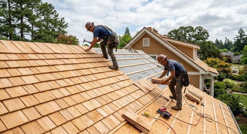Cedar Roof Installation in Eaton, OH