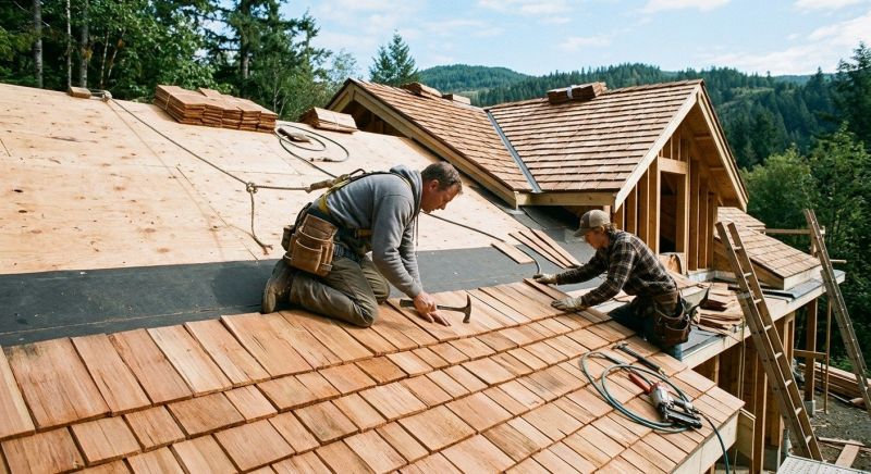 Cedar Roof Installation in New Castle, IN