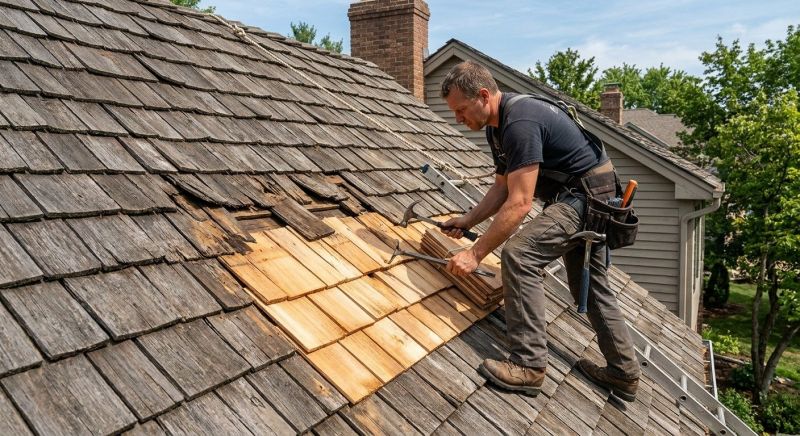 Cedar Shake Roof Repair in Henry County, IN