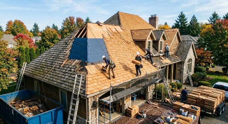 Cedar Shingles Replacement in New Castle, IN