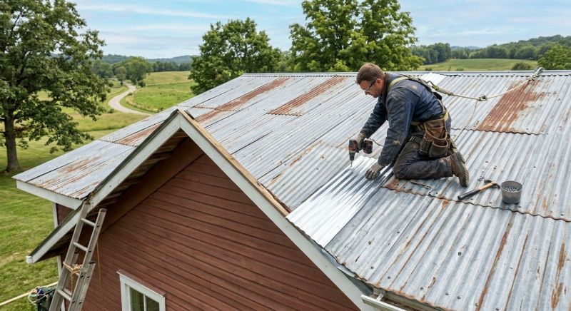 Corrugated Roof Repair in Wayne County, IN