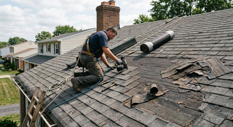 Damaged Roof Repair in Oxford, OH