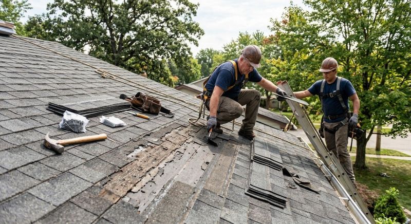 Damaged Roof Repair in Oxford, OH