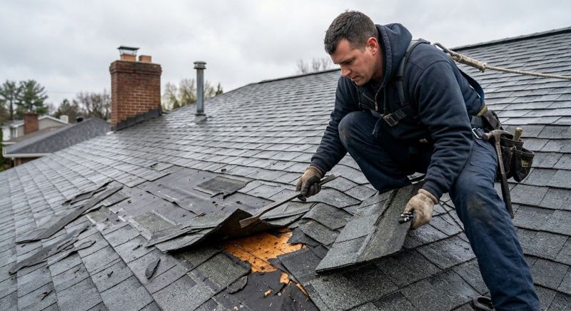 Damaged Roof Replacement in Richmond, IN