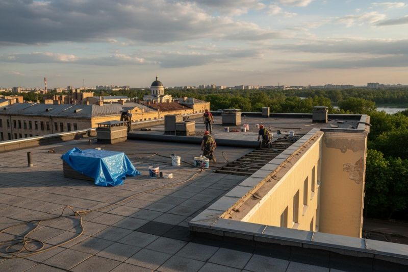 Flat Roof Replacement in Connersville, IN