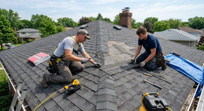 House Roof Repair in Eaton, OH