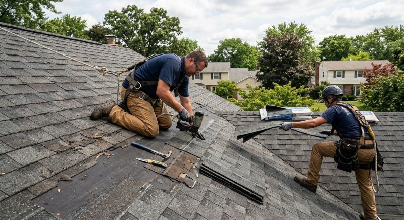 House Roof Repair in Eaton, OH
