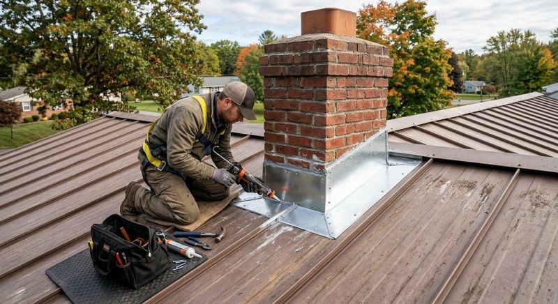 Metal Roof Flashing Repair in Richmond, IN