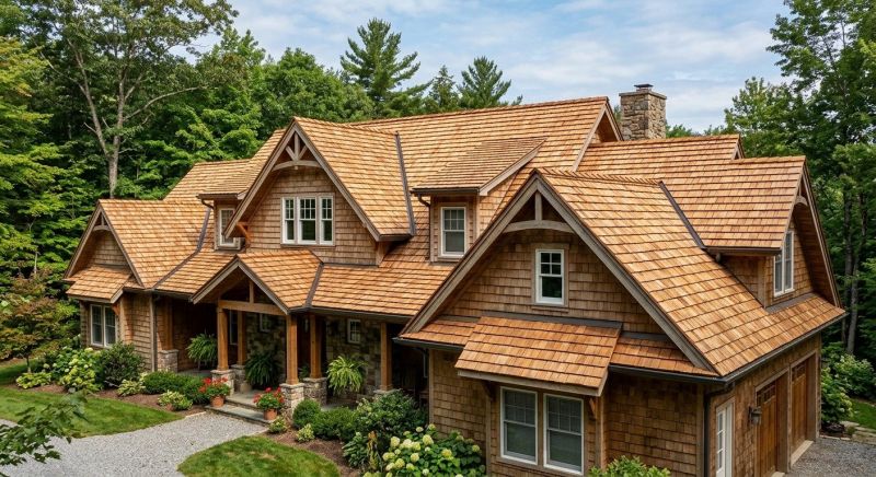Natural Wood Roof Installation in Richmond, IN