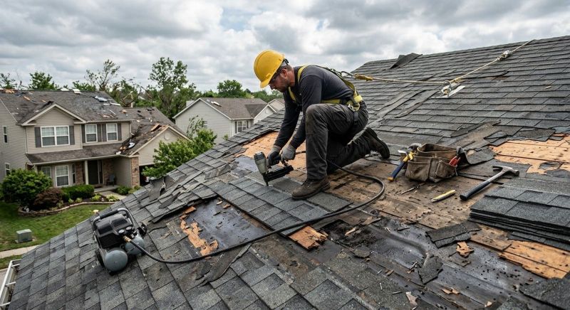 Roof Damage Repair in Eaton, OH