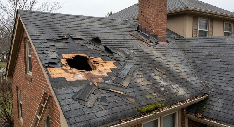 Roof Damage Restoration in Connersville, IN