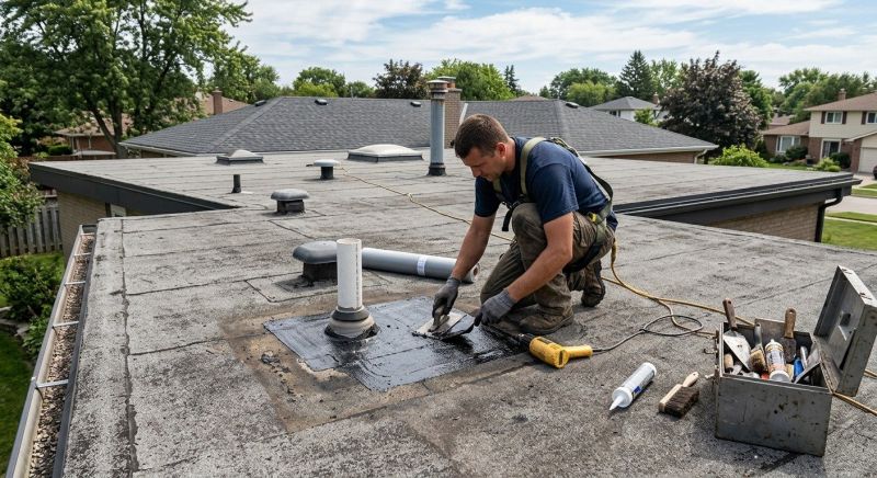 Rubber Roof Repair in New Madison, OH