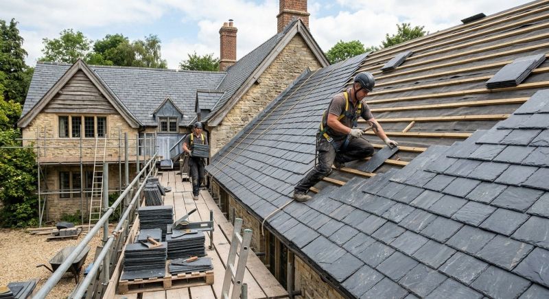 Slate Roof Construction in Oxford, OH
