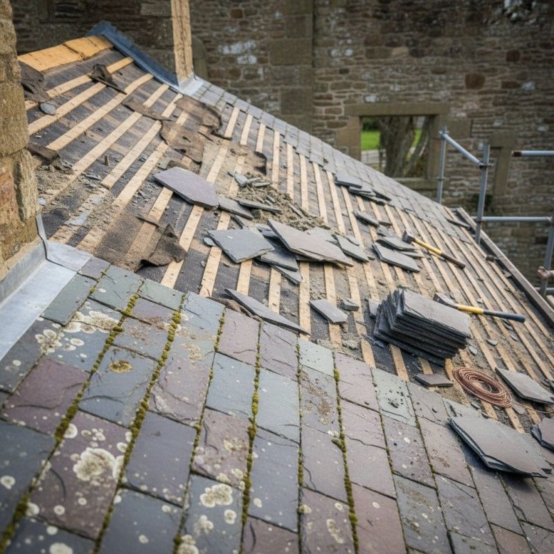 Slate Roof Replacement in Preble County, OH