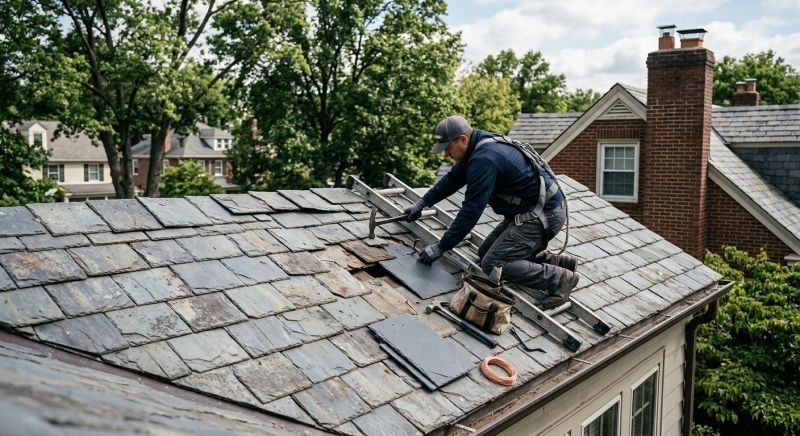Slate Shingle Replacement in Richmond, IN