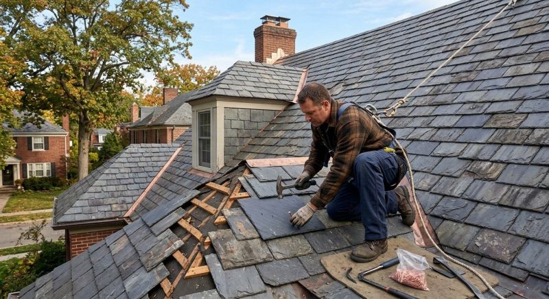 Slate Shingle Replacement in Richmond, IN