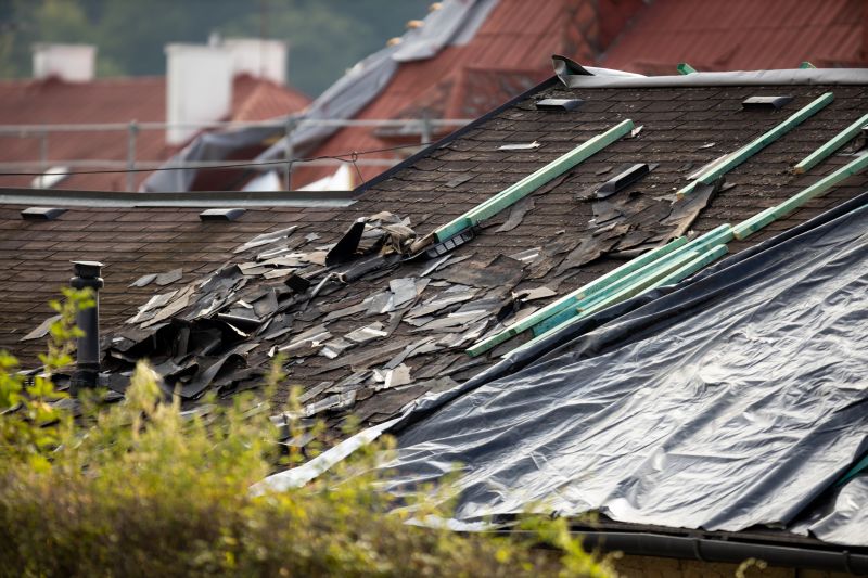 Storm Damage Roof Tarping in Richmond, IN