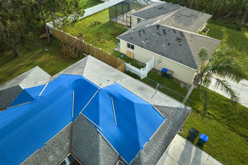 Storm Damage Roof Tarping in Richmond, IN