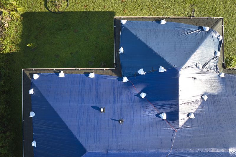 Storm Damage Roof Tarping in Richmond, IN