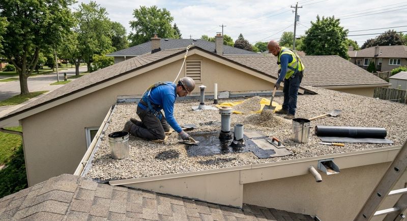 Tar And Gravel Roof Repair in Connersville, IN