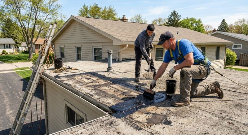 Tar And Gravel Roof Repair in New Castle, IN