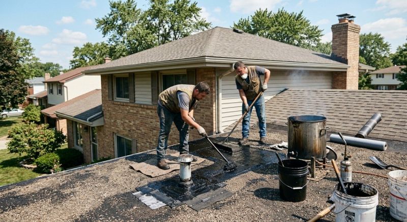 Tar Roof Repair in Eaton, OH