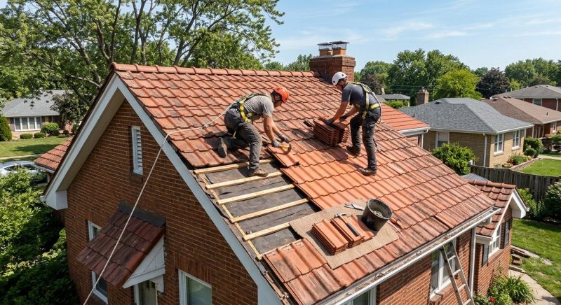 Tile Roof Repair in New Castle, IN