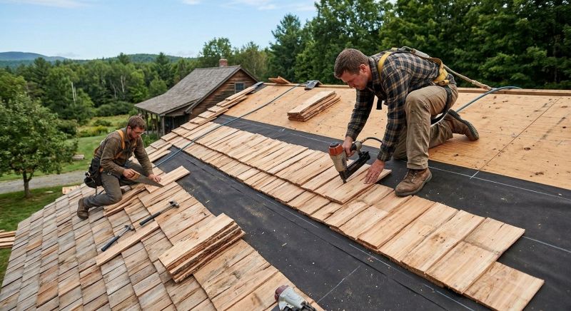 Wood Roofing Installation in Richmond, IN