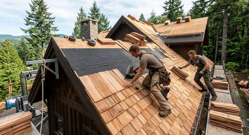 Wood Roofing Installation in New Madison, OH