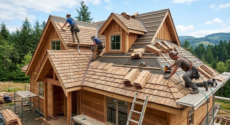 Wood Roofing Installation in New Paris, OH