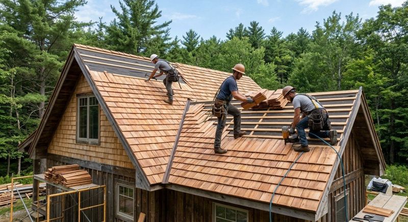 Wood Roofing Installation in Winchester, IN