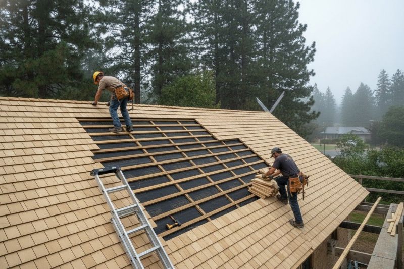 Wood Shake Roof Repair in Eaton, OH