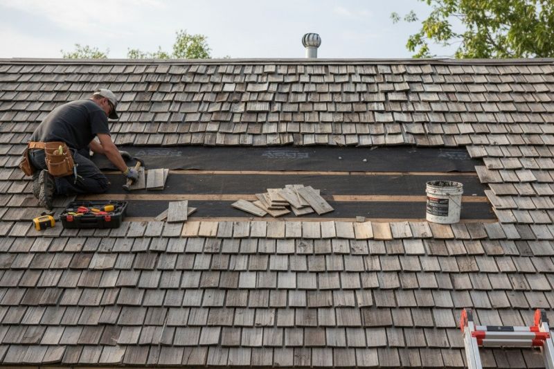 Wood Shake Roof Repair in New Paris, OH