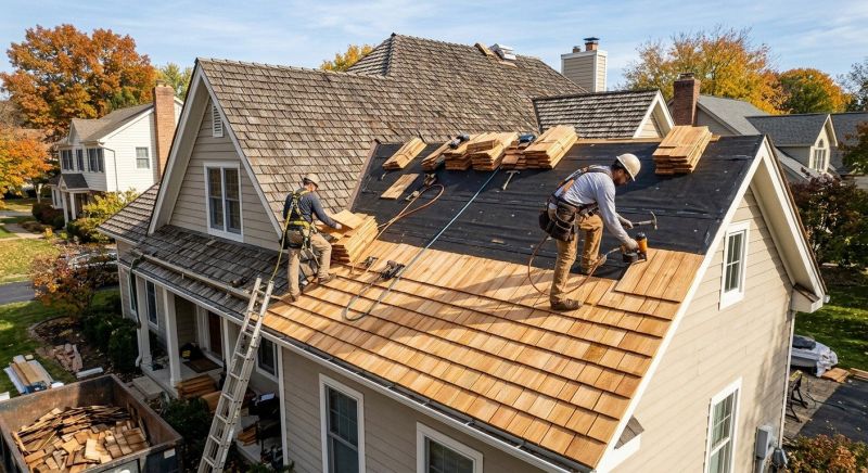 Wood Shake Roof Replacement in Connersville, IN